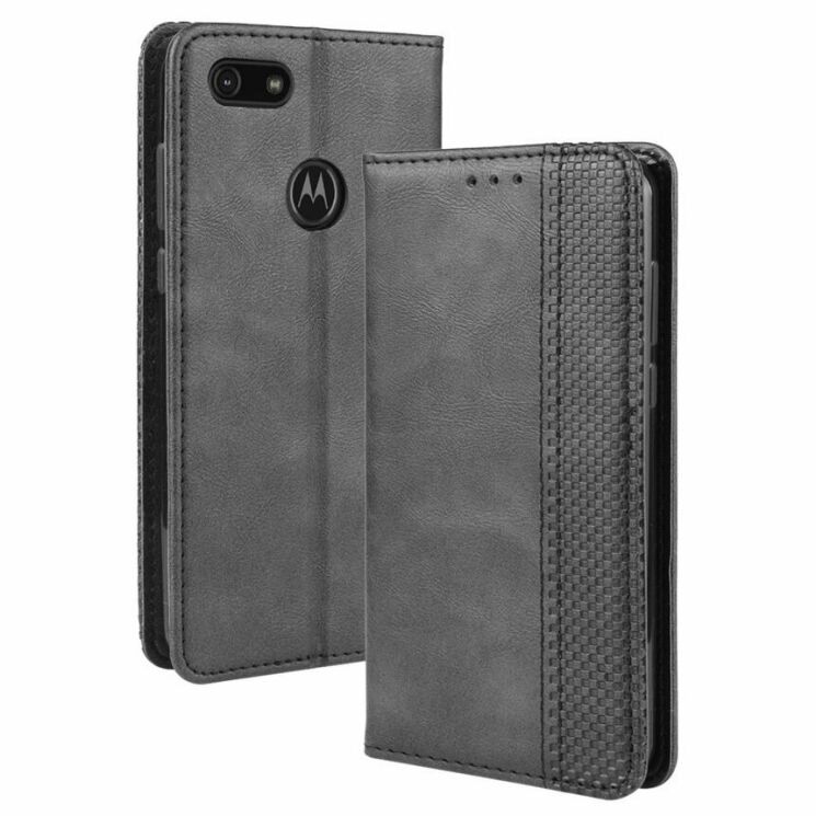 Чохол Deexe Retro Style для Motorola Moto E6 Play (XT2029) - Black: фото 1 з 19