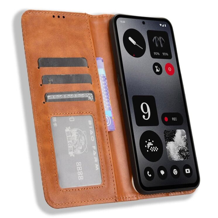 Чехол Deexe Retro Style для Nothing CMF Phone 1 - Brown: фото 2 из 7