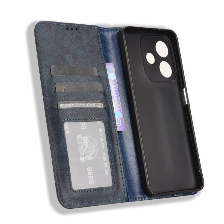 Чохол Deexe Retro Style для OPPO A3x / A3 / A40m - Blue: фото 4 з 7