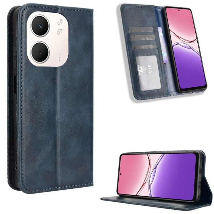 Чохол Deexe Retro Style для OPPO A5x - Blue: фото 2 з 16