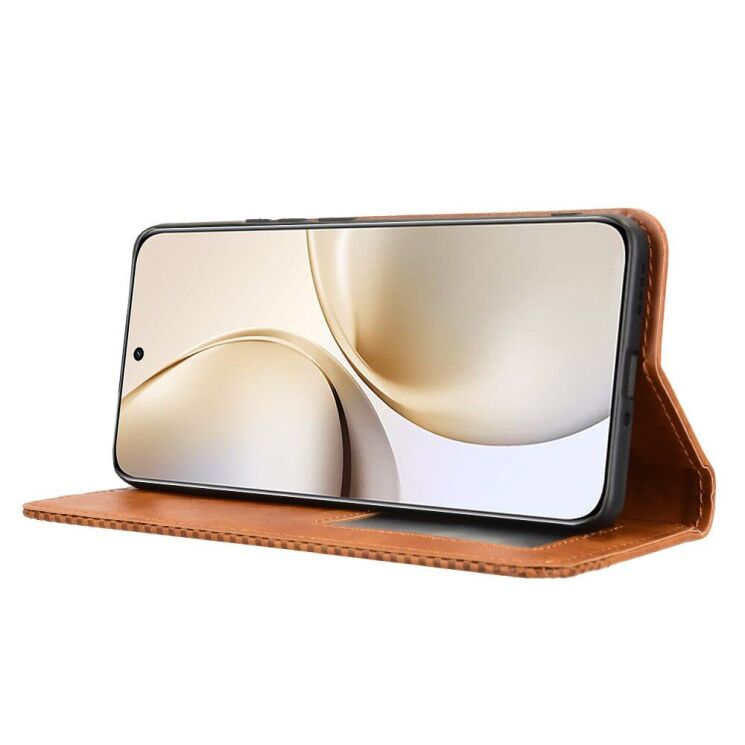 Чехол Deexe Retro Style для Realme 14 Pro Plus - Brown: фото 3 из 7