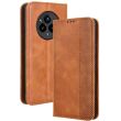Чехол Deexe Retro Style для Realme 14 Pro Plus - Brown (379312Z)