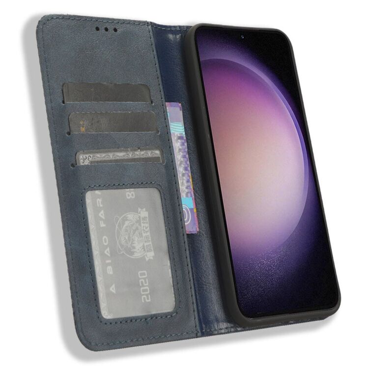 Чохол Deexe Retro Style для Samsung Galaxy S23 FE - Blue: фото 2 з 6