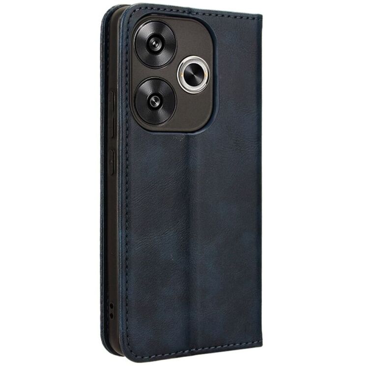 Чехол Deexe Retro Style для Xiaomi Poco F6 - Blue: фото 6 из 7