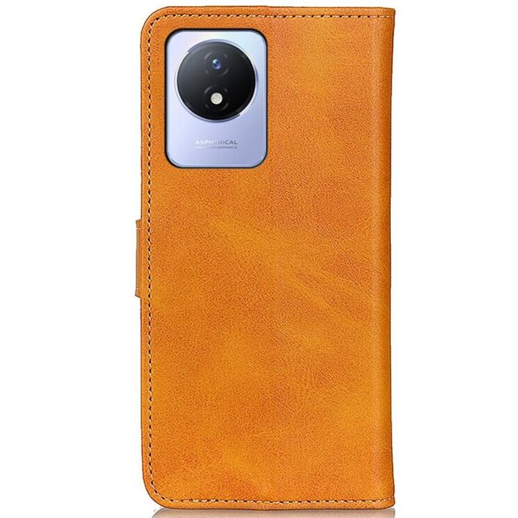 Чехол Deexe Retro Wallet для VIVO Y02 - Brown: фото 3 из 8