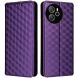 Чехол Deexe Rhombus Book для Blackview Shark 8 / Oscal Tiger 12 - Purple (378104V). Фото 1 из 6