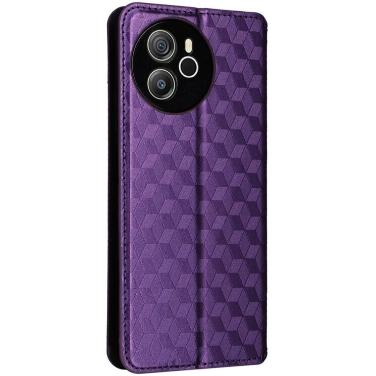 Чехол Deexe Rhombus Book для Blackview Shark 8 / Oscal Tiger 12 - Purple: фото 6 из 6