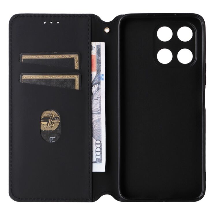 Чохол Deexe Rhombus Book для Honor X6a - Blue: фото 2 з 6