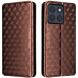Чохол Deexe Rhombus Book для Motorola Edge 70 - Brown (402107Z). Фото 1 з 10