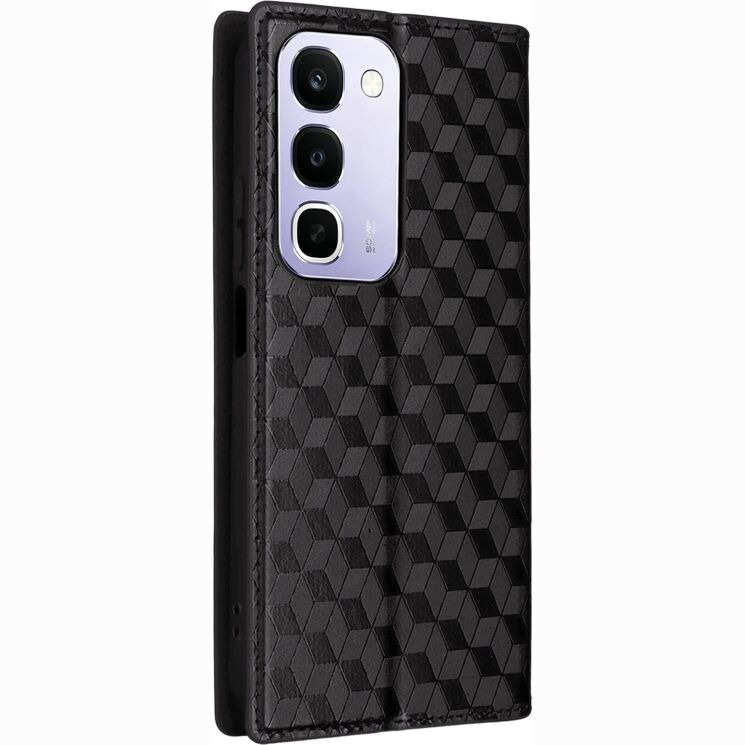 Чохол Deexe Rhombus Book для Realme C100i - Black: фото 7 з 7