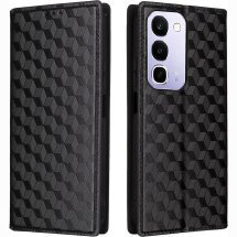 Чохол Deexe Rhombus Book для Realme C100i - Black: фото 1 з 7