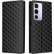 Чохол Deexe Rhombus Book для Realme C100i - Black (412505B). Фото 1 з 7