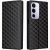 Чохол Deexe Rhombus Book для Realme C100i - Black: фото 1 з 7