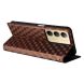 Чехол Deexe Rhombus Book для Realme C75 - Brown (374321Z). Фото 4 из 10