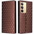 Чехол Deexe Rhombus Book для Realme C75 - Brown (374321Z)