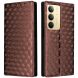 Чехол Deexe Rhombus Book для Realme C75 - Brown (374321Z). Фото 1 из 10