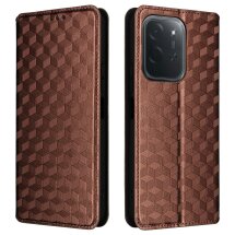 Чохол Deexe Rhombus Book для Xiaomi Poco C95 Pro - Brown: фото 1 з 7