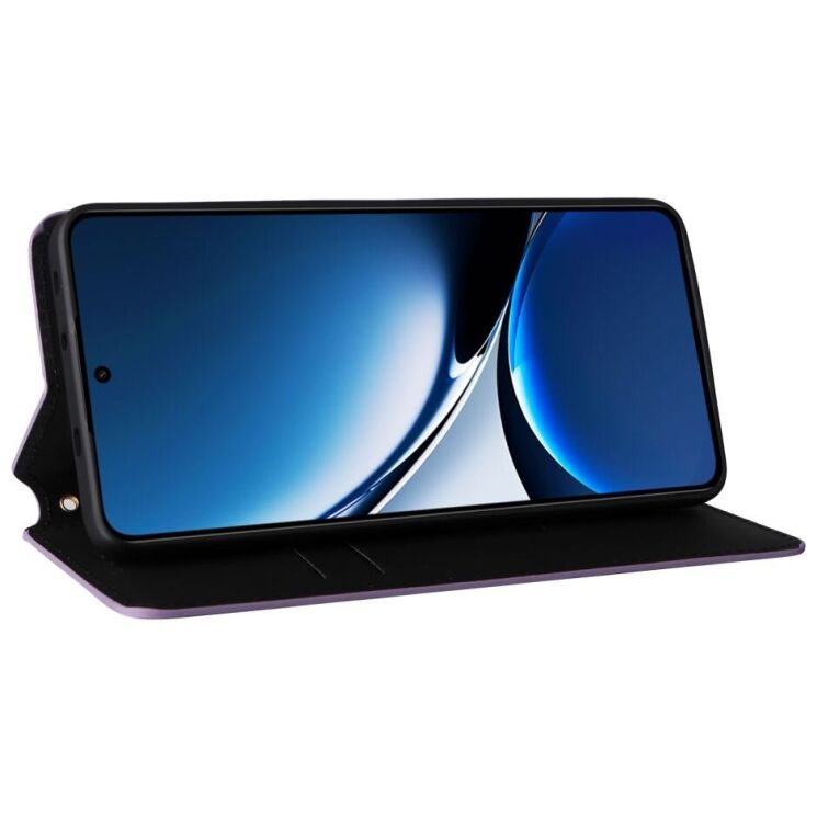 Чохол Deexe Rhombus Book для Xiaomi Poco X7 Pro - Purple: фото 3 з 6