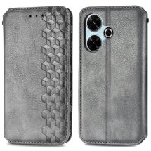 Чехол Deexe Rhombus Book для Xiaomi Redmi 13 - Grey: фото 1 из 9