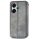 Чехол Deexe Rhombus Book для Xiaomi Redmi 13 - Grey (358902H). Фото 5 из 9
