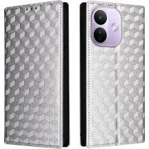 Чохол Deexe Rhombus Book для Xiaomi Redmi Note 17 Pro - Silver: фото 1 з 7