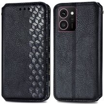 Чехол Deexe Rhombus Wallet для HMD Skyline - Black: фото 1 из 9