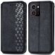 Чехол Deexe Rhombus Wallet для HMD Skyline - Black (365816B). Фото 1 из 9