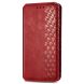 Чехол Deexe Rhombus Wallet для Motorola Moto G32 - Red (304438R). Фото 5 из 10