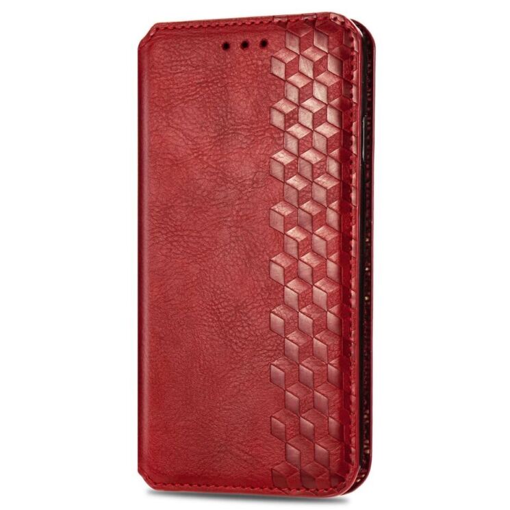 Чехол Deexe Rhombus Wallet для Motorola Moto G32 - Red: фото 5 из 10