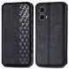 Чехол Deexe Rhombus Wallet для Motorola Moto G85 - Black (357027B). Фото 1 из 10