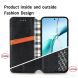 Чохол Deexe Rhombus Wallet для Motorola Moto G86 - Black (383323B). Фото 5 з 8