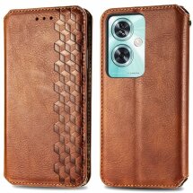 Чехол Deexe Rhombus Wallet для OnePlus Nord N30 SE - Brown: фото 1 из 6