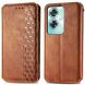 Чехол Deexe Rhombus Wallet для OnePlus Nord N30 SE - Brown (355104Z). Фото 1 из 6