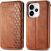 Чехол Deexe Rhombus Wallet для OPPO Reno 15 F/FS - Brown: фото 1 из 10
