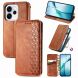 Чехол Deexe Rhombus Wallet для OPPO Reno 15 F/FS - Brown (405841Z). Фото 4 из 10