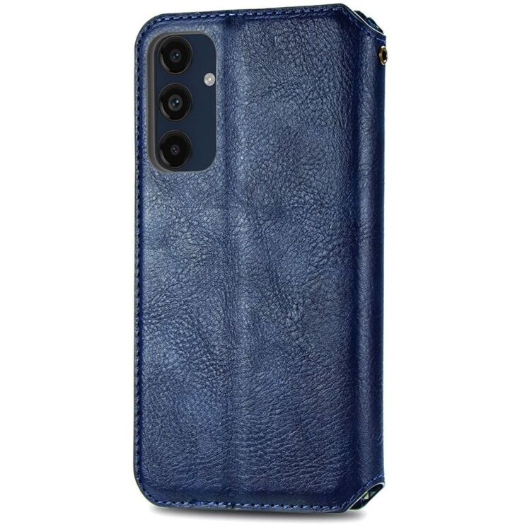 Чехол Deexe Rhombus Wallet для Samsung Galaxy A16 (A165) - Blue: фото 5 из 7