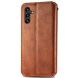 Чехол Deexe Rhombus Wallet для Samsung Galaxy A24 (A245) - Brown (322358Z). Фото 5 из 6