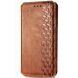 Чехол Deexe Rhombus Wallet для Samsung Galaxy S26 Plus - Brown (404368Z). Фото 4 из 6