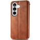 Чехол Deexe Rhombus Wallet для Samsung Galaxy S26 Plus - Brown (404368Z). Фото 5 из 6