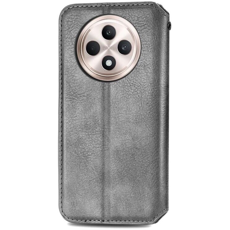Чехол Deexe Rhombus Wallet для TECNO Spark 30C - Grey: фото 5 из 6