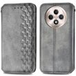 Чехол Deexe Rhombus Wallet для TECNO Spark 30C - Grey (361715H)