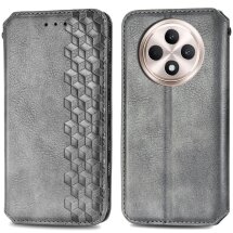 Чехол Deexe Rhombus Wallet для TECNO Spark 30C - Grey: фото 1 из 6