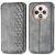 Чехол Deexe Rhombus Wallet для TECNO Spark 30C - Grey: фото 1 из 6