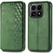 Чохол Deexe Rhombus Wallet для Xiaomi 15T - Green (391054G)