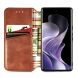 Чехол Deexe Rhombus Wallet для Xiaomi Redmi Note 14 Pro 5G - Brown (373162Z). Фото 3 из 10