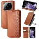 Чехол Deexe Rhombus Wallet для Xiaomi Redmi Note 14 Pro 5G - Brown (373162Z). Фото 1 из 10