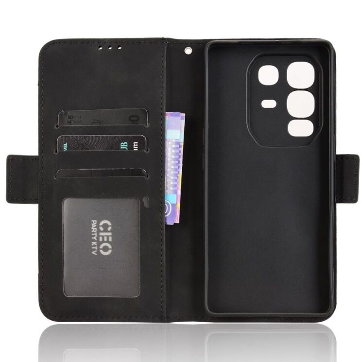 Чехол Deexe Wallet Stand для Infinix Note 50 Pro Plus - Black: фото 6 из 15