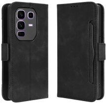 Чехол Deexe Wallet Stand для Infinix Note 50 Pro Plus - Black: фото 1 из 15