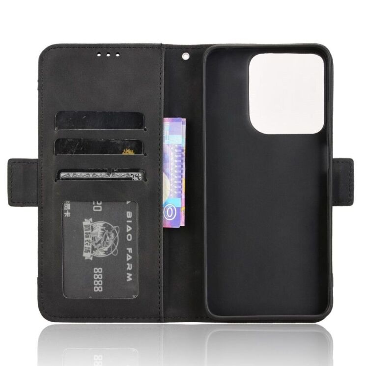 Чехол Deexe Wallet Stand для Motorola Moto G15 / G15 Power - Black: фото 5 из 7