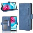 Чехол Deexe Wallet Stand для Motorola Moto G60s - Blue (291404L)